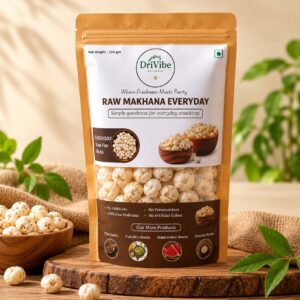 drivibe naturals raw makhana